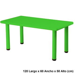 Mesa Infantil Rectangular Verde